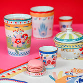 Porcelain Cup with Saucer/Lid - Flower - Mamma Mia - Baci Milano